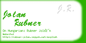 jolan rubner business card